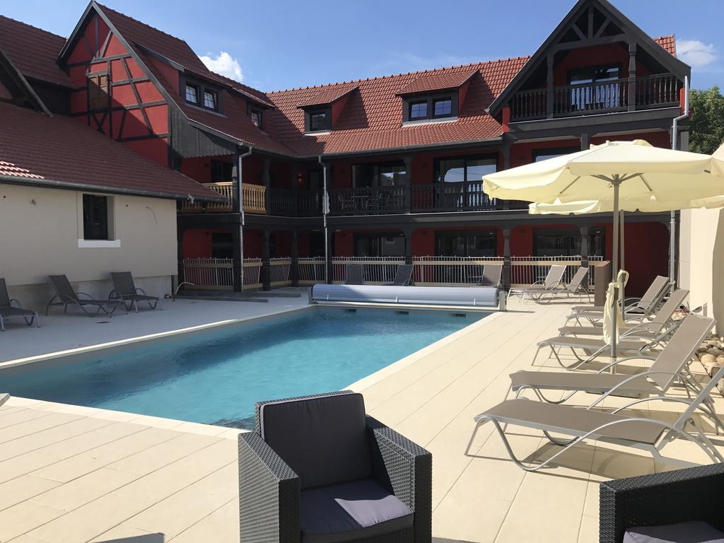 Au Soleil, Hotel Restaurant & Spa Valff 外观 照片
