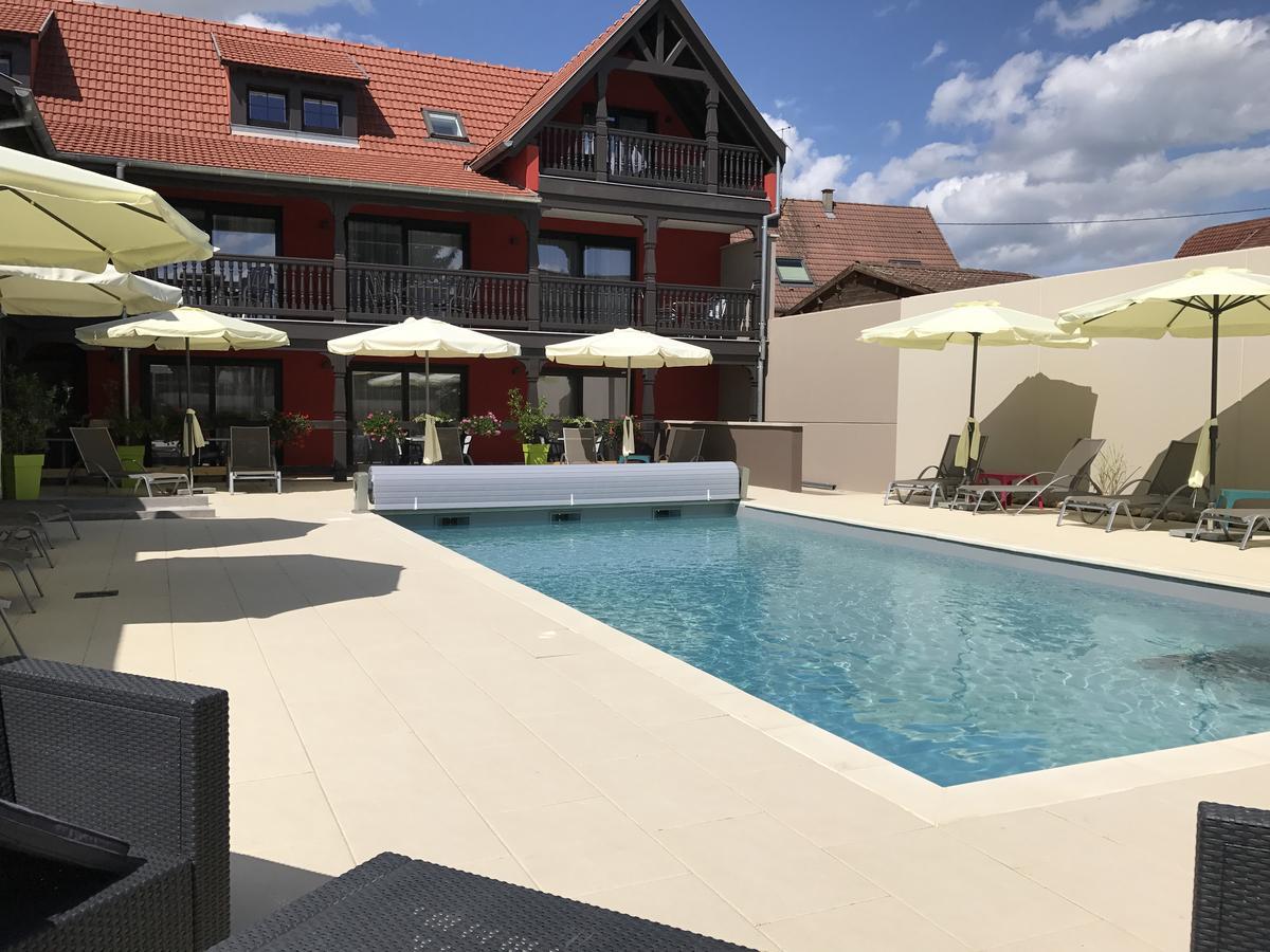 Au Soleil, Hotel Restaurant & Spa Valff 外观 照片